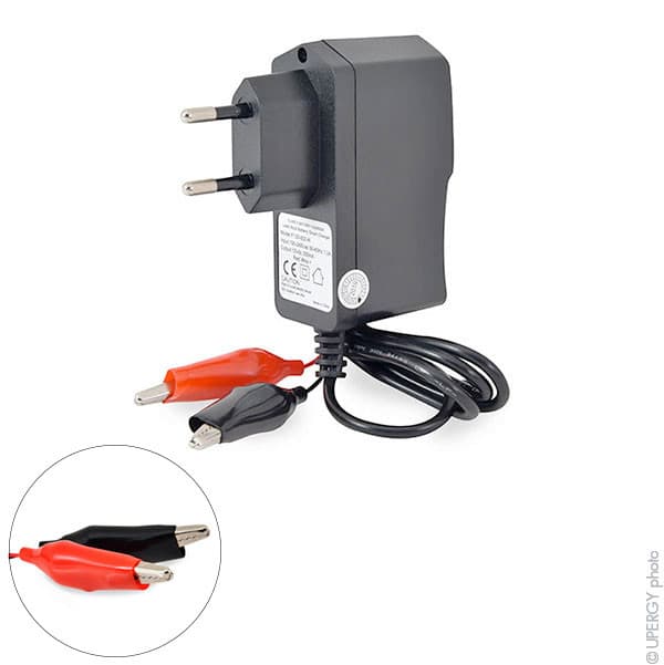 NX - Chargeur plomb NX 12V/0.2A 110-230V - pinces crocodiles (Intelligent)