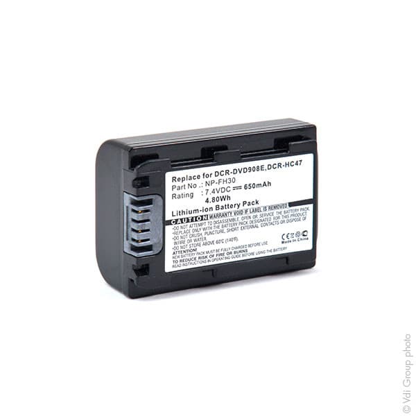NX - Batterie  photo - caméra pour Sony 7.4V 650mAh