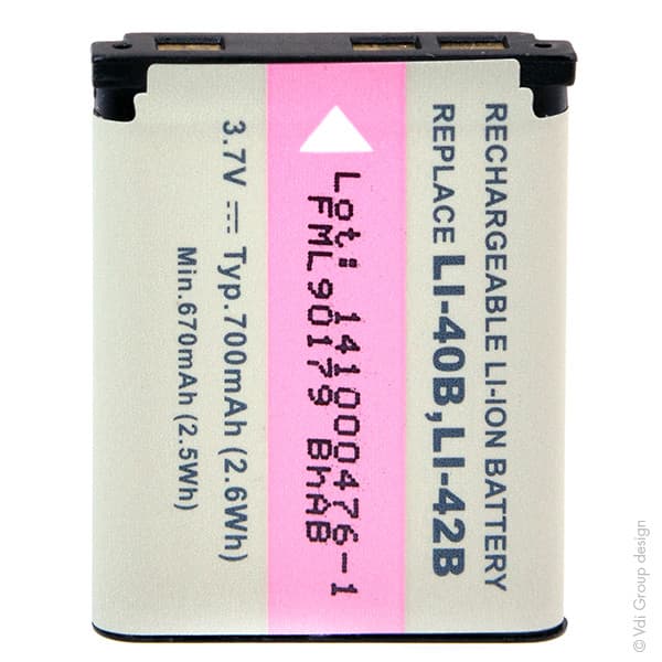 NX - Batterie  photo - caméra 3.7V 700mAh