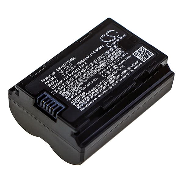 NX - Batterie  photo - caméra compatible Fujifilm X-T4 7.4V 2000mAh