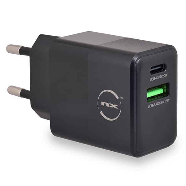 NX - Chargeur rapide 20W USB-A et USB-C