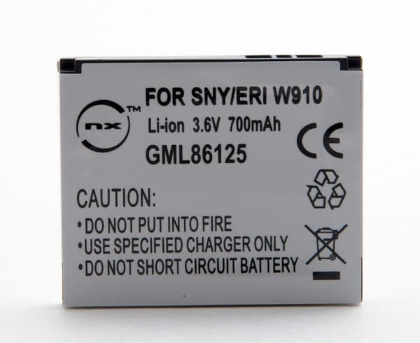 NX - Batterie téléphone, smartphone, GSM pour Sony Ericsson 3.7V 900mAh