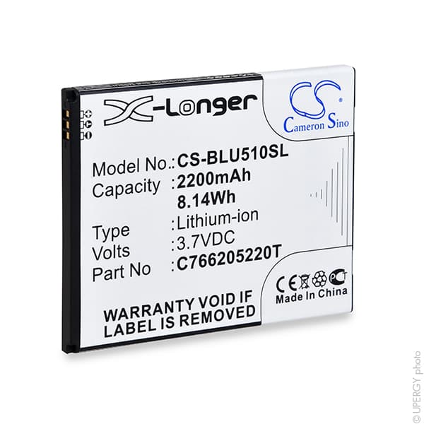 NX - Batterie téléphone, smartphone, GSM pour Blu 3.7V 2200mAh