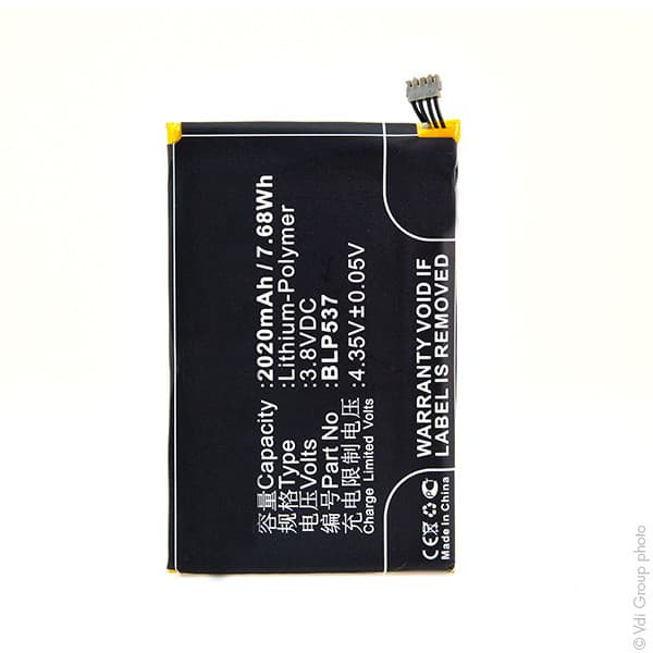 NX - Batterie téléphone, smartphone, GSM pour Oppo 3.8V 2020mAh