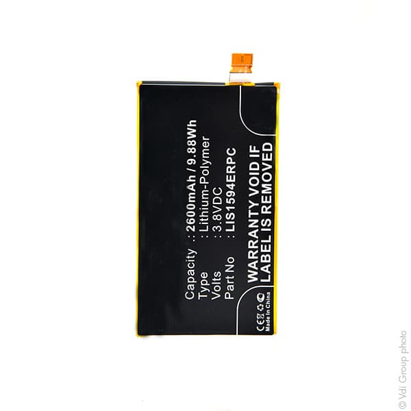 NX - Batterie téléphone, smartphone, GSM pour Sony 3.8V 2600mAh