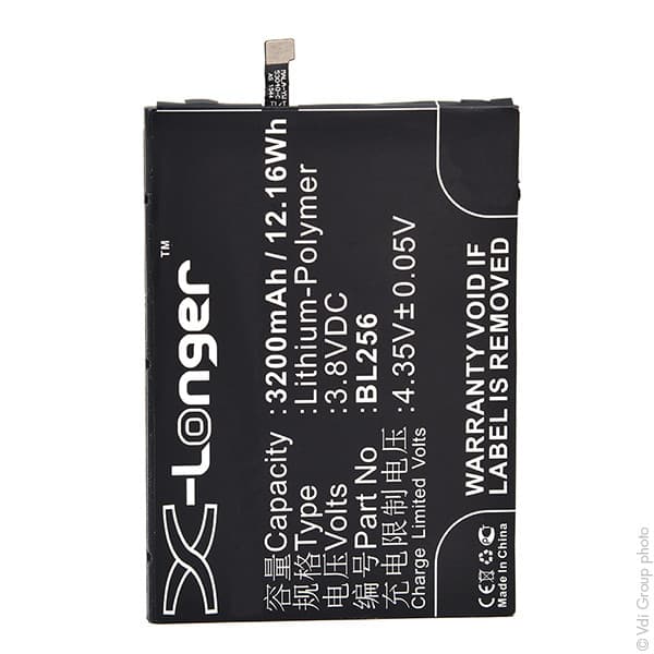 NX - Batterie téléphone, smartphone, GSM pour Lenovo 3.8V 3200mAh