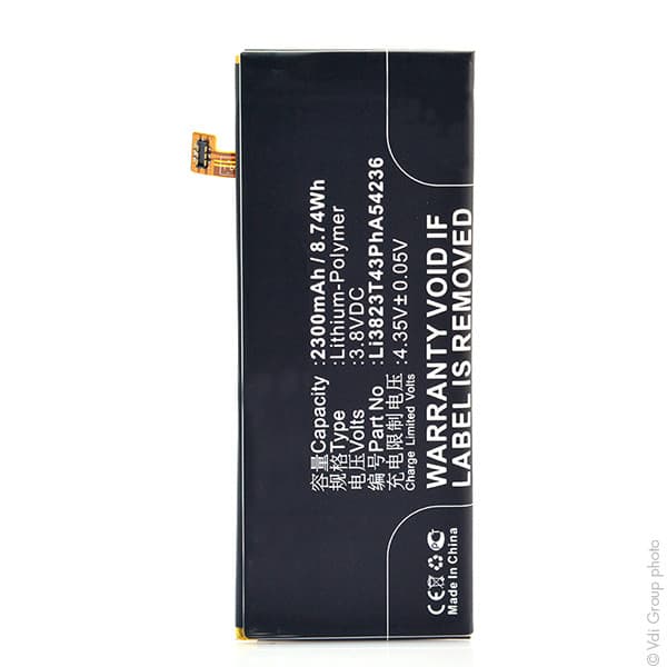 NX - Batterie téléphone, smartphone, GSM pour ZTE 3.8V 2300mAh