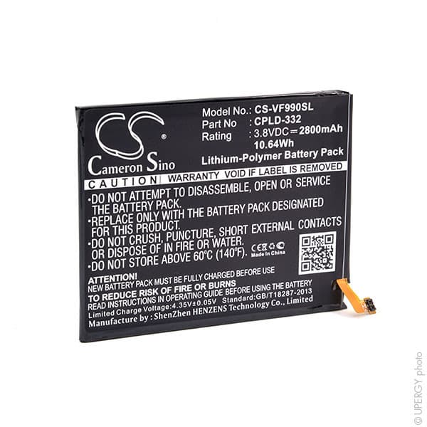 NX - Batterie téléphone, smartphone, GSM pour Vodafone 3.8V 2800mAh