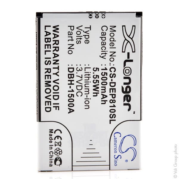 NX - Batterie téléphone, smartphone, GSM pour Doro 3.7V 1500mAh
