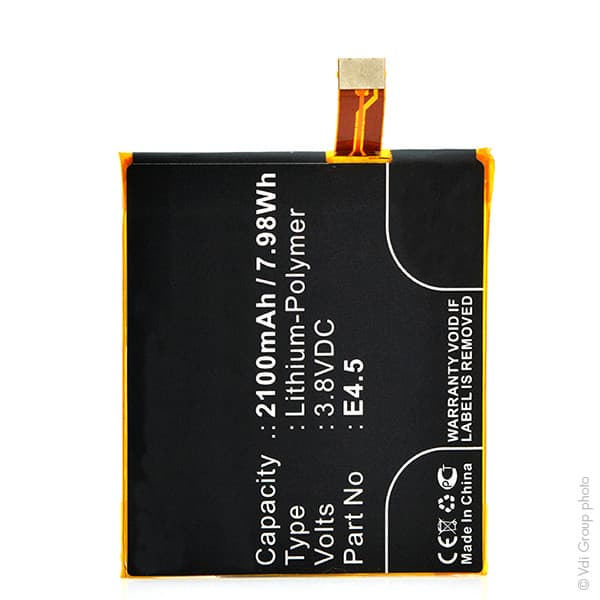 NX - Batterie téléphone, smartphone, GSM pour BQ 3.8V 2100mAh