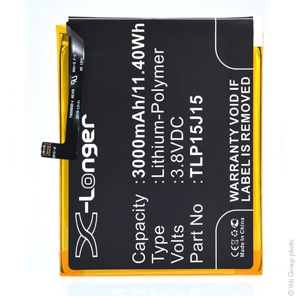 NX - Batterie téléphone, smartphone, GSM pour Wiko Fever / Fever 4G 3.8V 3000mAh