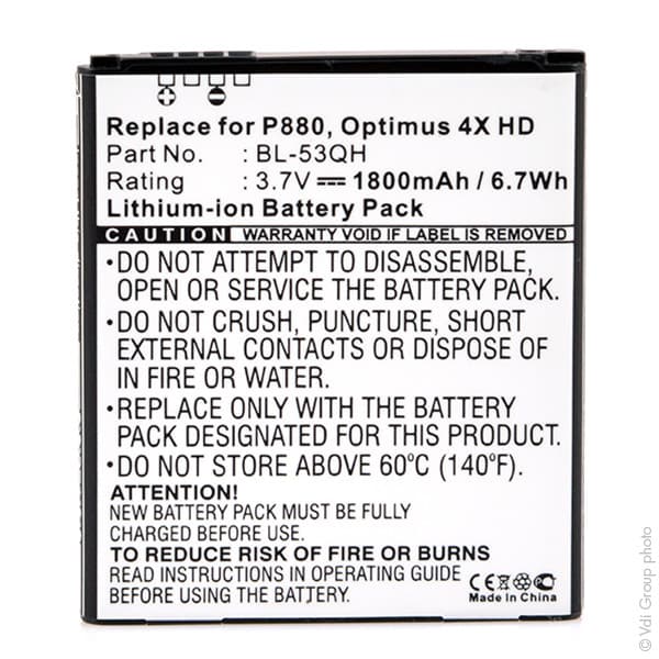 NX - Batterie téléphone, smartphone, GSM pour Metropcs 3.7V 1800mAh
