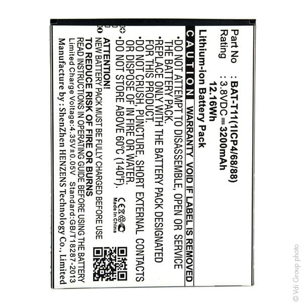 NX - Batterie téléphone, smartphone, GSM pour Acer 3.8V 3200mAh