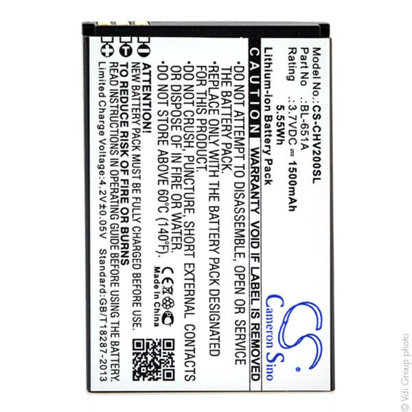 NX - Batterie téléphone, smartphone, GSM pour Crosscall 3.7V 1200mAh