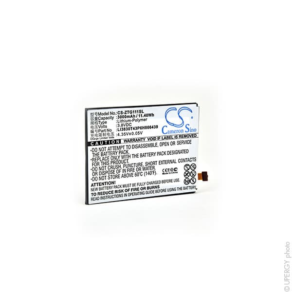 NX - Batterie téléphone, smartphone, GSM pour ZTE 3.8V 3000mAh
