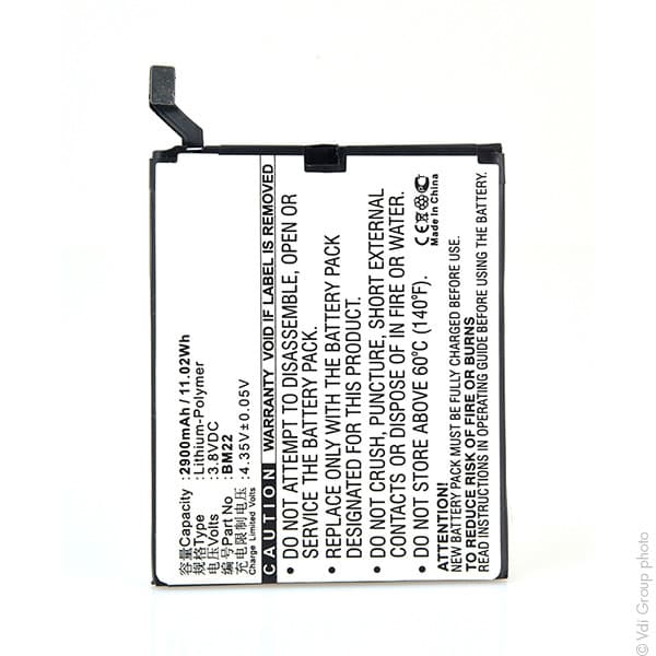 NX - Batterie téléphone, smartphone, GSM pour Xiaomi 3.8V 2900mAh