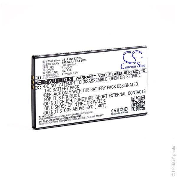 NX - Batterie téléphone, smartphone, GSM pour Phicomm 3.7V 1500mAh