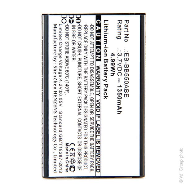 NX - Batterie téléphone, smartphone, GSM pour Samsung 3.7V 1200mAh