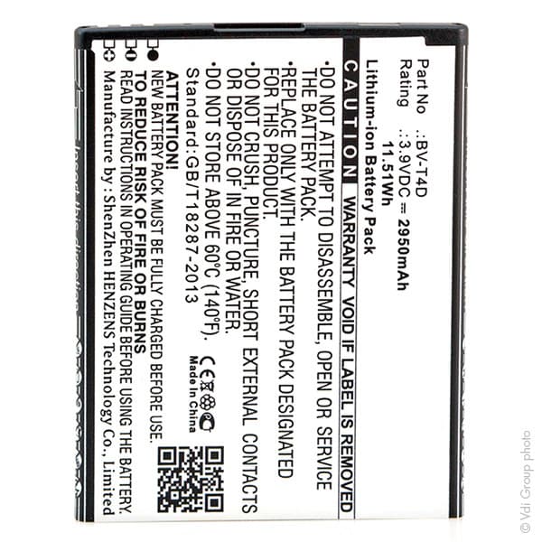 NX - Batterie téléphone, smartphone, GSM pour Microsoft 3.9V 2950mAh