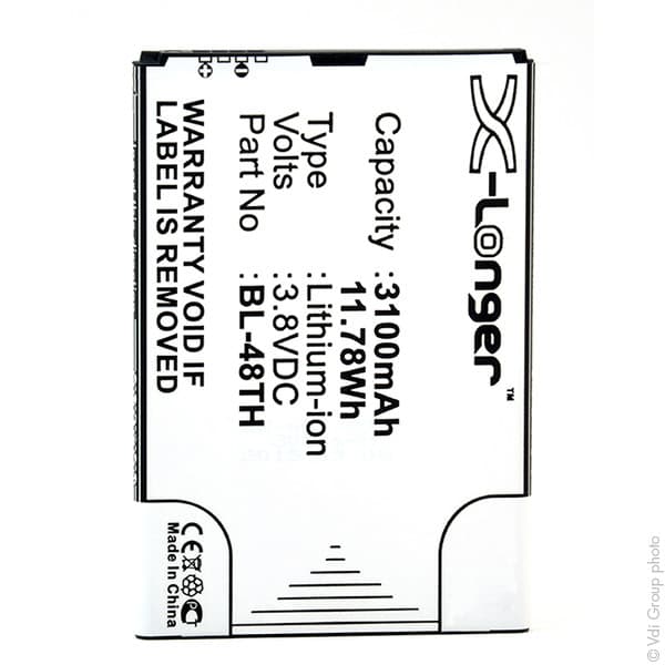 NX - Batterie téléphone, smartphone, GSM pour LG 3.8V 3100mAh