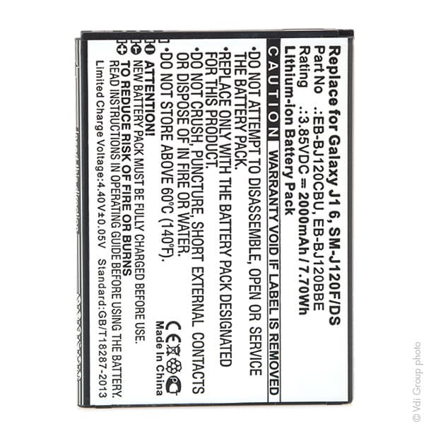 NX - Batterie téléphone, smartphone, GSM pour Samsung 3.85V 2000mAh