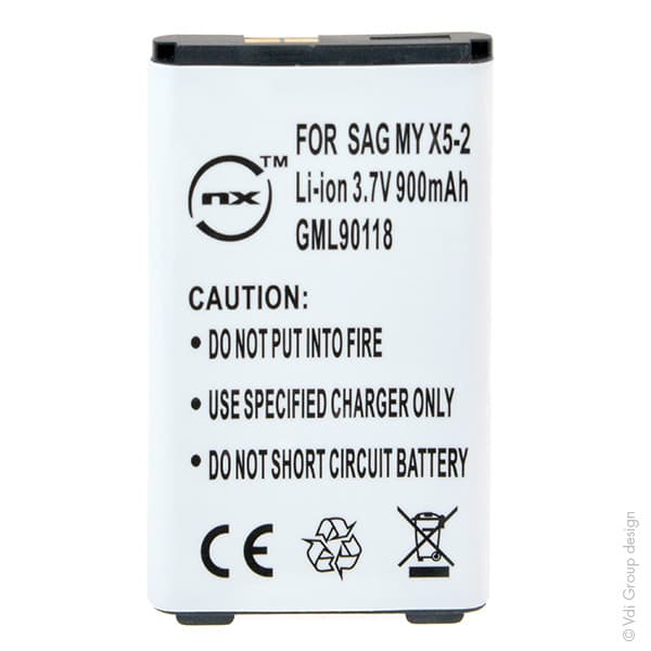 NX - Batterie téléphone, smartphone, GSM pour Sagem 3.7V 750mAh