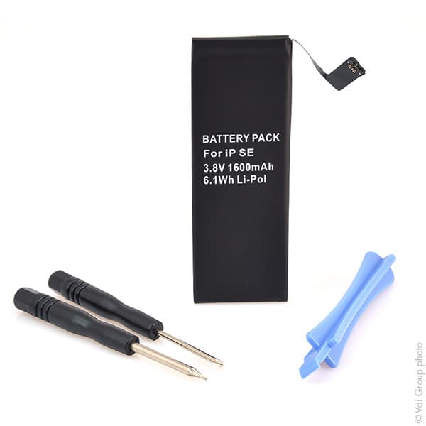 NX - Batterie téléphone, smartphone, GSM pour iPhone SE 3.8V 1600mAh