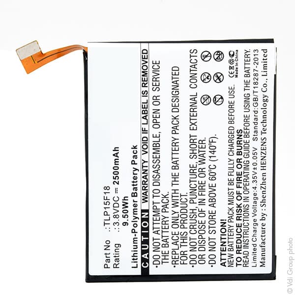 NX - Batterie téléphone, smartphone, GSM pour Wiko 3.8V 2500mAh