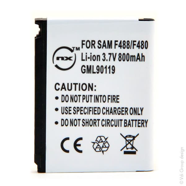 NX - Batterie téléphone, smartphone, GSM pour Samsung 3.7V 850mAh