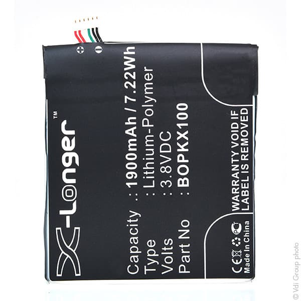 NX - Batterie téléphone, smartphone, GSM pour HTC 3.8V 1900mAh