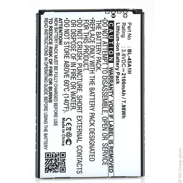 NX - Batterie téléphone, smartphone, GSM pour LG 3.8V 2100mAh