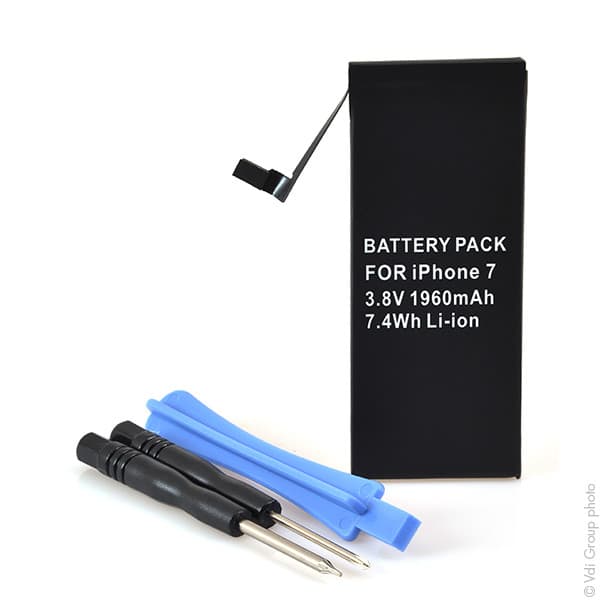 NX - Batterie téléphone, smartphone, GSM pour iPhone 7 3.8V 1960mAh