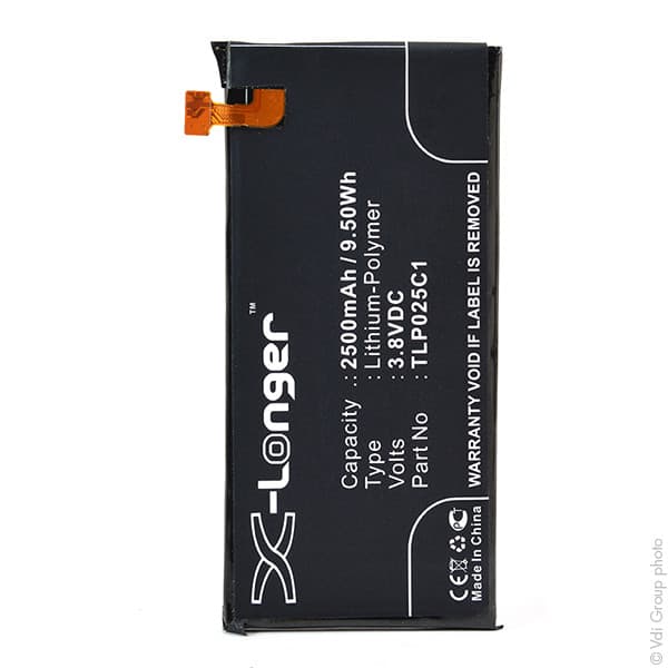 NX - Batterie téléphone, smartphone, GSM pour Alcatel 3.8V 2500mAh