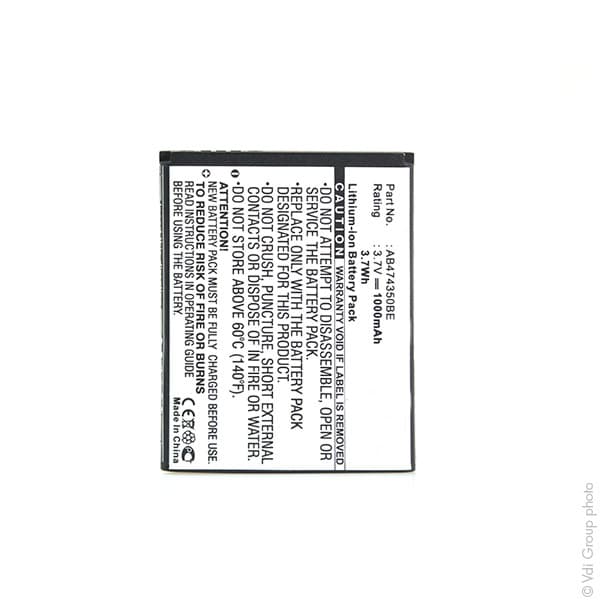 NX - Batterie téléphone, smartphone, GSM pour Samsung 3.7V 1000mAh