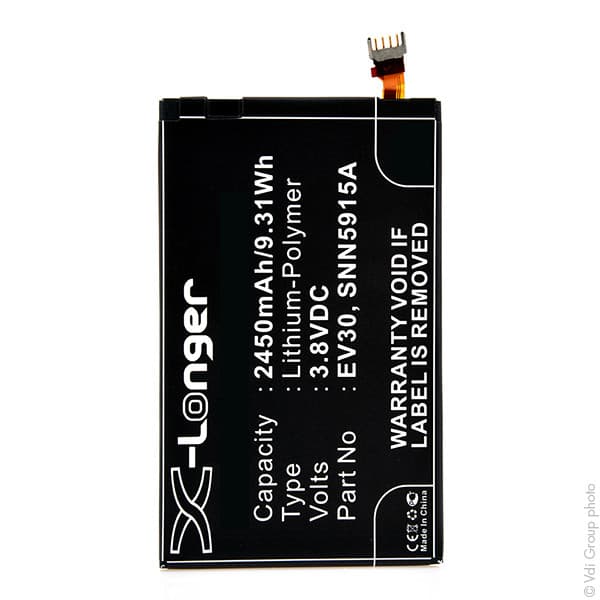 NX - Batterie téléphone, smartphone, GSM pour Verizon 3.8V 2450mAh