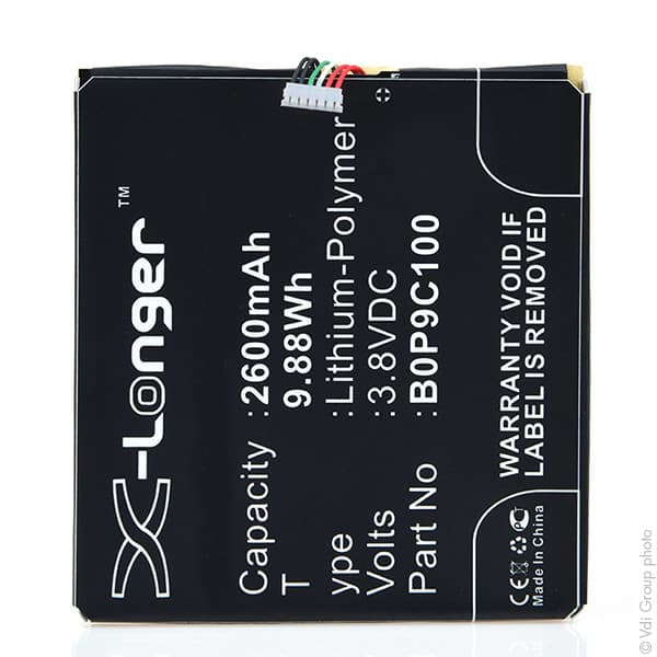NX - Batterie téléphone, smartphone, GSM pour HTC 3.8V 2600mAh