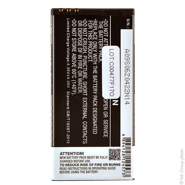 NX - Batterie téléphone, smartphone, GSM pour Microsoft 3.8V 2200mAh