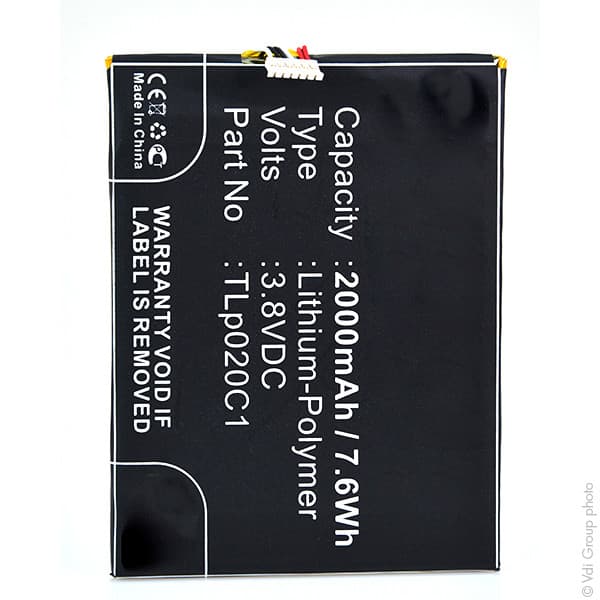 NX - Batterie téléphone, smartphone, GSM pour Alcatel 3.8V 2000mAh