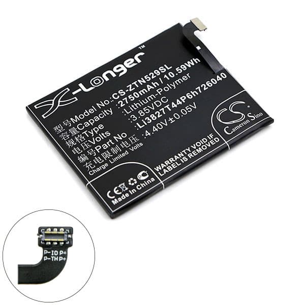 NX - Batterie téléphone, smartphone, GSM pour ZTE 3.85V 2750mAh