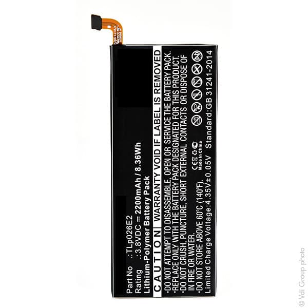 NX - Batterie téléphone, smartphone, GSM pour BlackBerry 3.8V 2200mAh