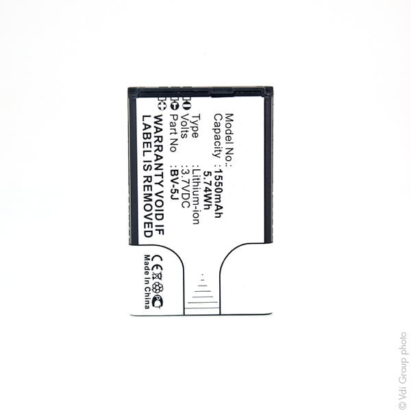 NX - Batterie téléphone, smartphone, GSM pour Microsoft 3.7V 1550mAh