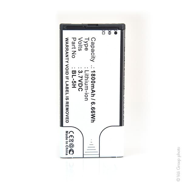 NX - Batterie téléphone, smartphone, GSM pour Microsoft 3.7V 1800mAh