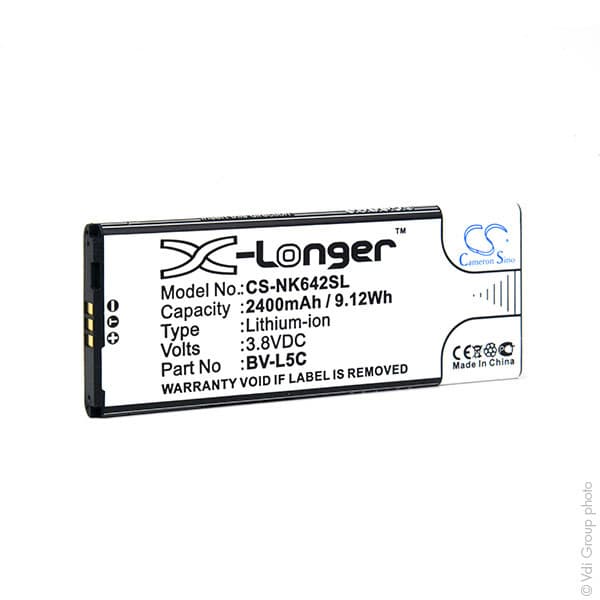 NX - Batterie téléphone, smartphone, GSM pour Microsoft 3.8V 2400mAh