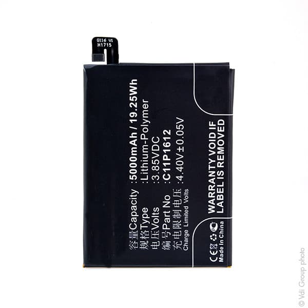 NX - Batterie téléphone, smartphone, GSM pour Asus 3.85V 5000mAh