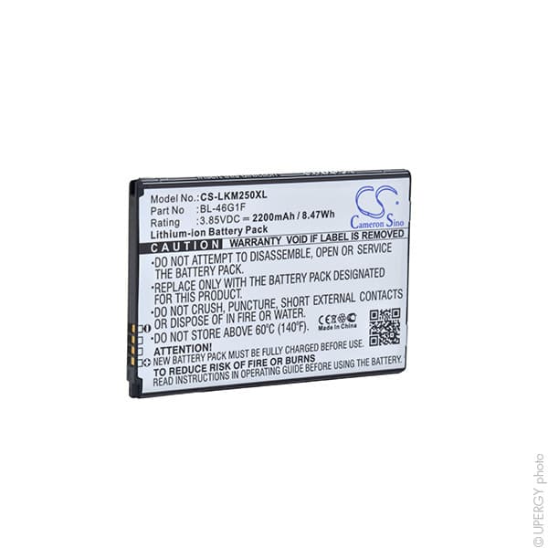 NX - Batterie téléphone, smartphone, GSM pour LG 3.85V 2200mAh