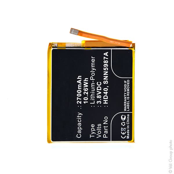 NX - Batterie téléphone, smartphone, GSM pour Motorola 3.8V 2700mAh