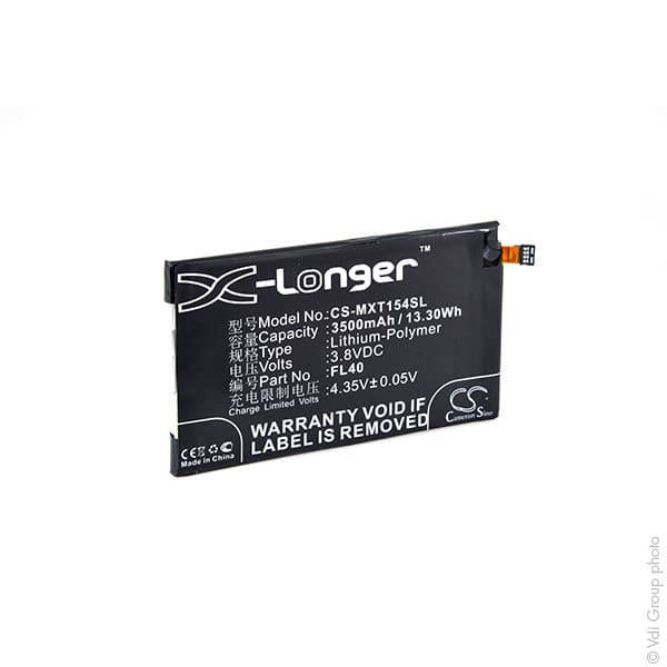 NX - Batterie téléphone, smartphone, GSM pour Motorola 3.8V 3500mAh