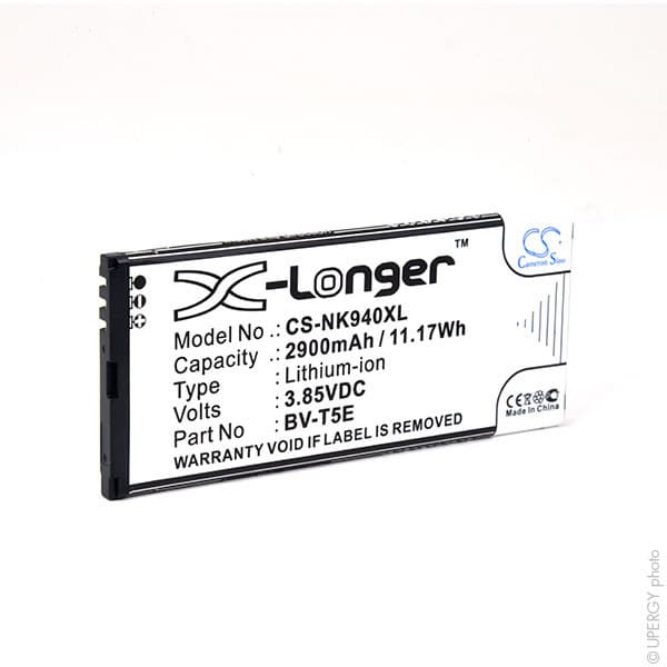 NX - Batterie téléphone, smartphone, GSM pour Microsoft 3.85V 2900mAh