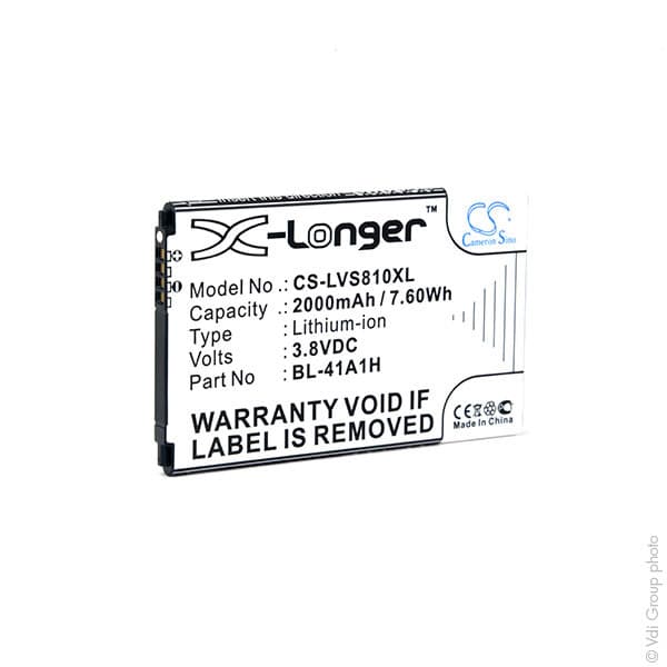 NX - Batterie téléphone, smartphone, GSM pour LG 3.8V 2000mAh
