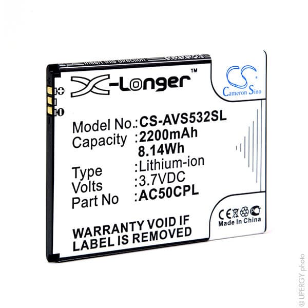 NX - Batterie téléphone, smartphone, GSM pour Archos 50C Platinum 3.7V 2200mAh